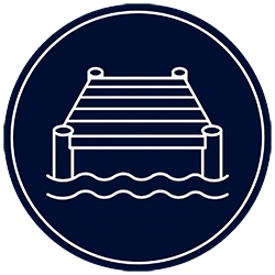 Platform Landing Area Dock Construction Icon | Beaver Marine Construction