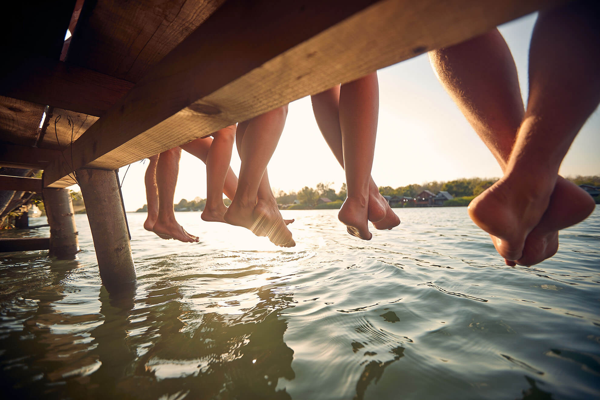 Friend Sitting on a Dock